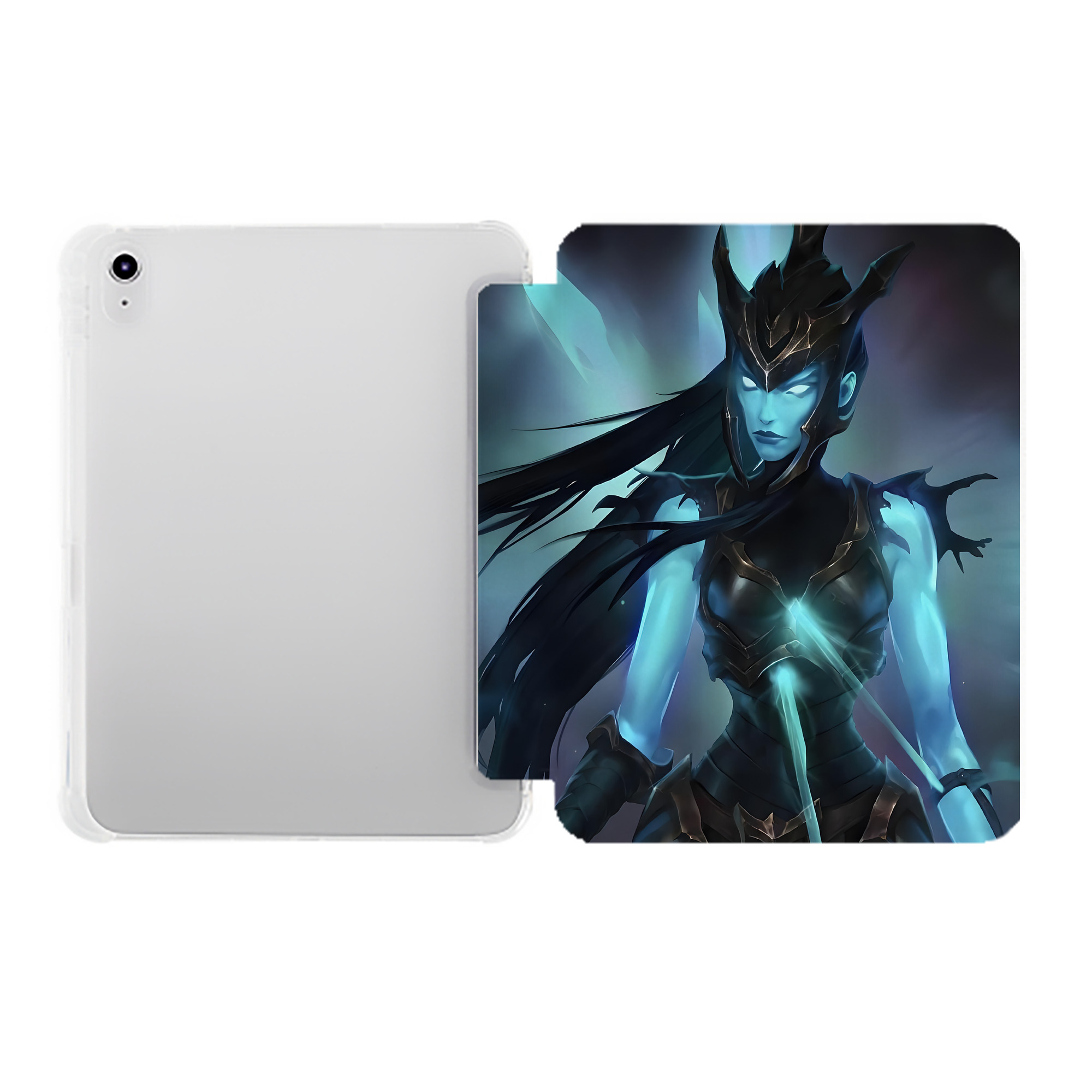 （画像用） リーグ・オブ・レジェンド League of Legends LOL IPad ケース ペン収納付き 三つ折りスタンド PUレザー×シリコン 対応機種9.5/10.5/10.9インチ